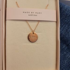 New C♡B Made By Mary Necklace In Rose Gold